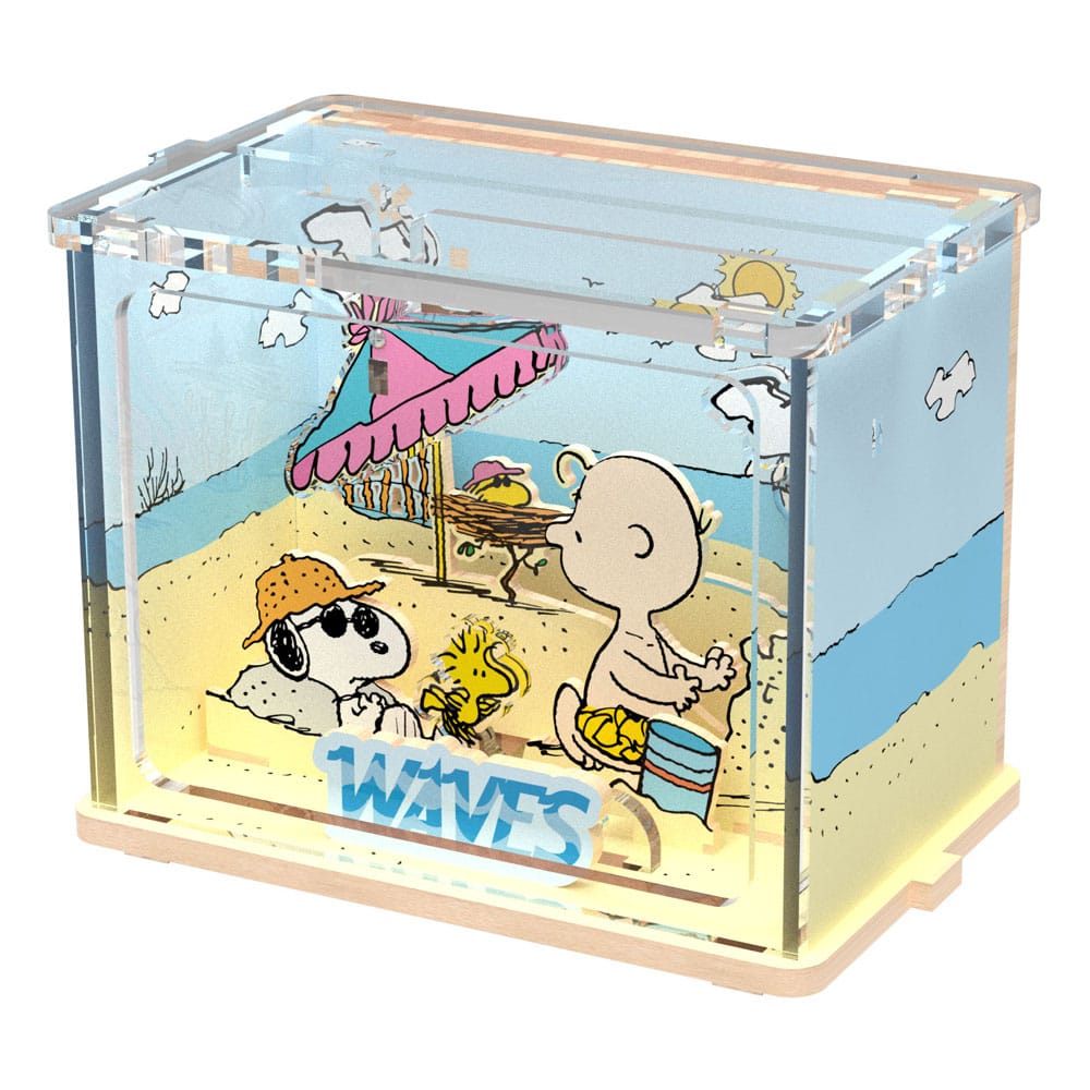 Die Peanuts Puremind DIY Bauset Mini Scene Chilling at the Beach Image 4