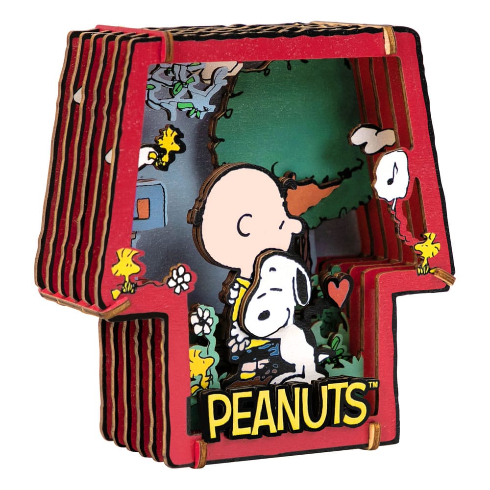 Die Peanuts Puremind Modellbausatz Wooden Theater Healing Hug Image 1