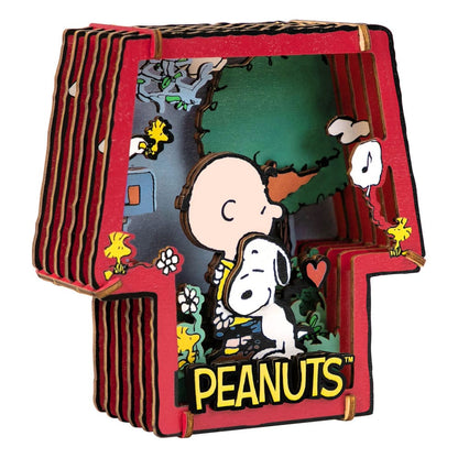 Die Peanuts Puremind Modellbausatz Wooden Theater Healing Hug Image 1
