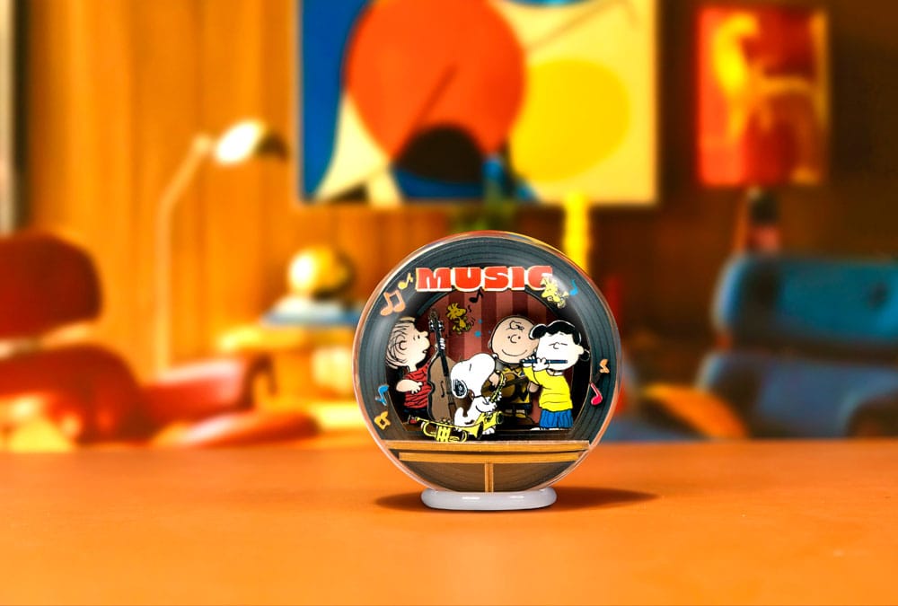 Die Peanuts Puremind Modellbausatz Wooden Theater Globe Night of Music Image 2