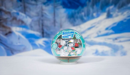 Die Peanuts Puremind Modellbausatz Wooden Theater Globe Snow Drift Image 2