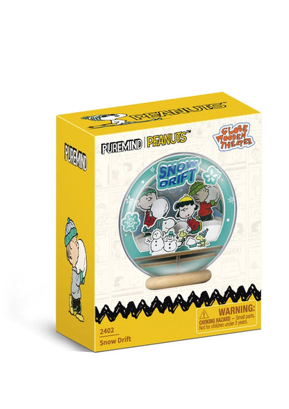 Die Peanuts Puremind Modellbausatz Wooden Theater Globe Snow Drift Image 4
