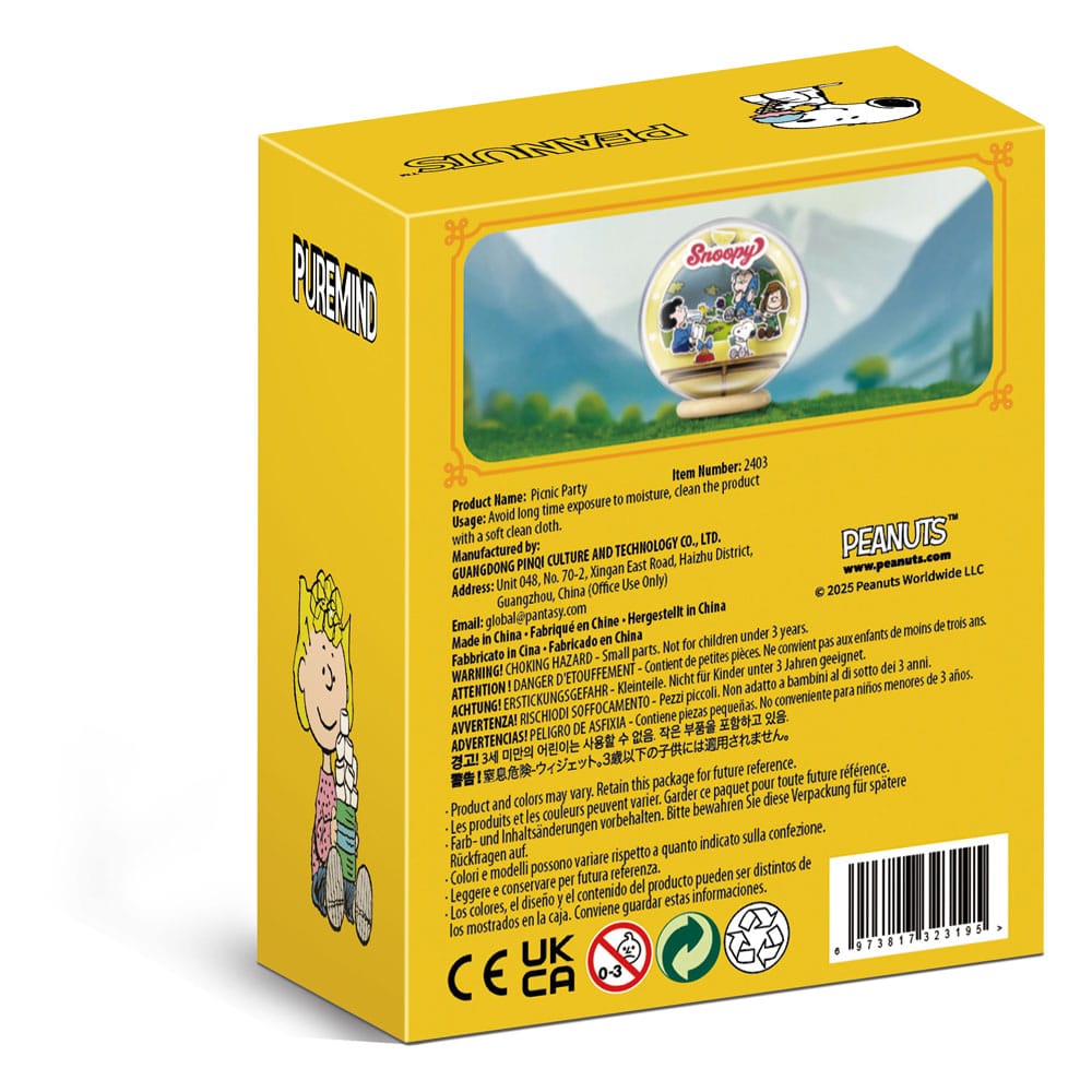 Die Peanuts Puremind Modellbausatz Wooden Theater Globe Picnic Party Image 3