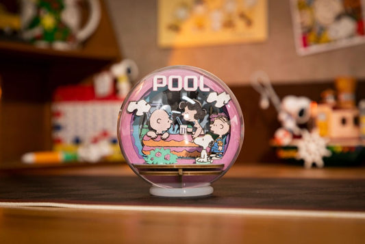 Die Peanuts Puremind Modellbausatz Wooden Theater Globe Cool Pool Image 2
