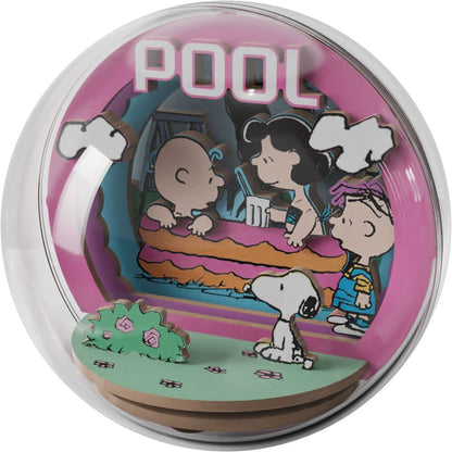 Die Peanuts Puremind Modellbausatz Wooden Theater Globe Cool Pool Image 3