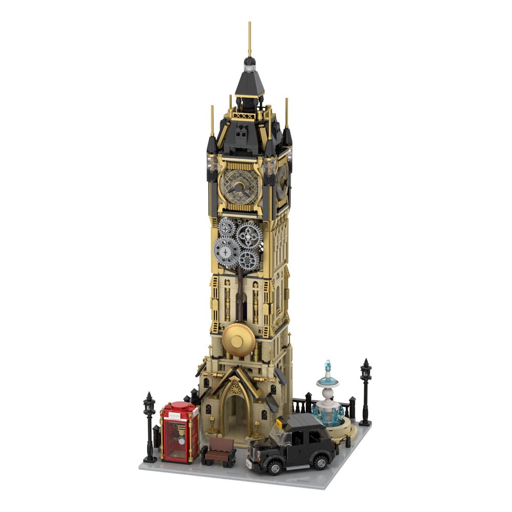 Original-Steampunk Series Bauset Steampunk Clock Tower Park 58 cm Image 1