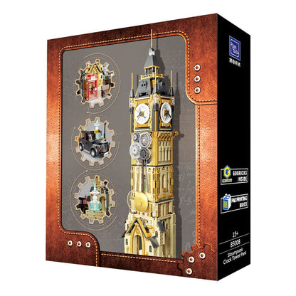 Original-Steampunk Series Bauset Steampunk Clock Tower Park 58 cm Image 3