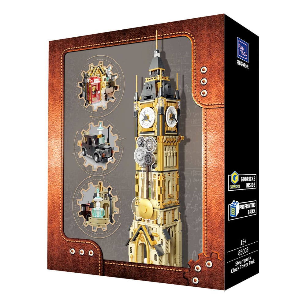 Original-Steampunk Series Bauset Steampunk Clock Tower Park 58 cm Image 3