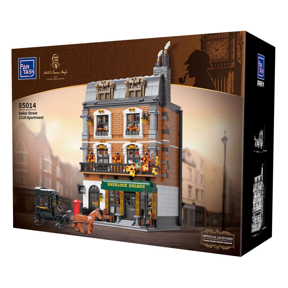 Sherlock Holmes Bauset Baker Street 221B Apartment 42 cm Image 1
