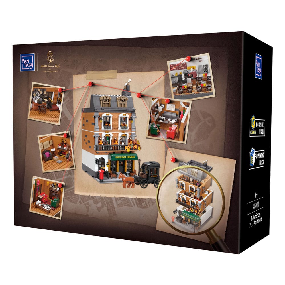 Sherlock Holmes Bauset Baker Street 221B Apartment 42 cm Image 2