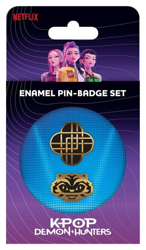 KPop Demon Hunters Pin-Badge Set Golden Image