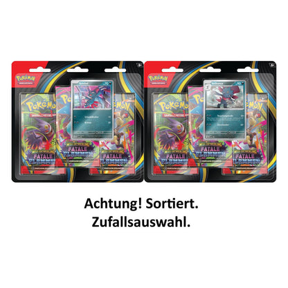 Pokémon TCG ME02 Mega-Entwicklung 3er-Pack Blister *Deutsche Version* Image 1