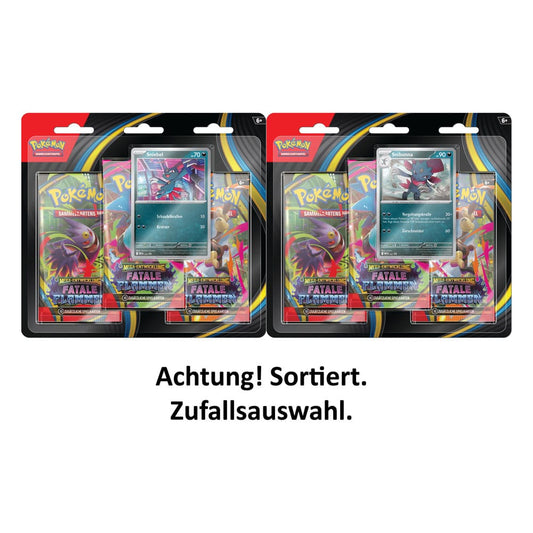 Pokémon TCG ME02 Mega-Entwicklung 3er-Pack Blister *Deutsche Version* Image 1