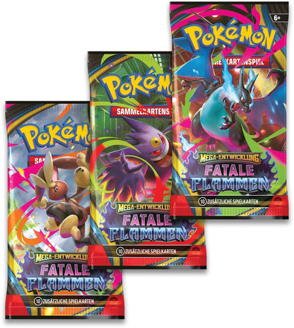 Pokémon TCG ME02 Mega-Entwicklung 3er-Pack Blister *Deutsche Version* Image 5