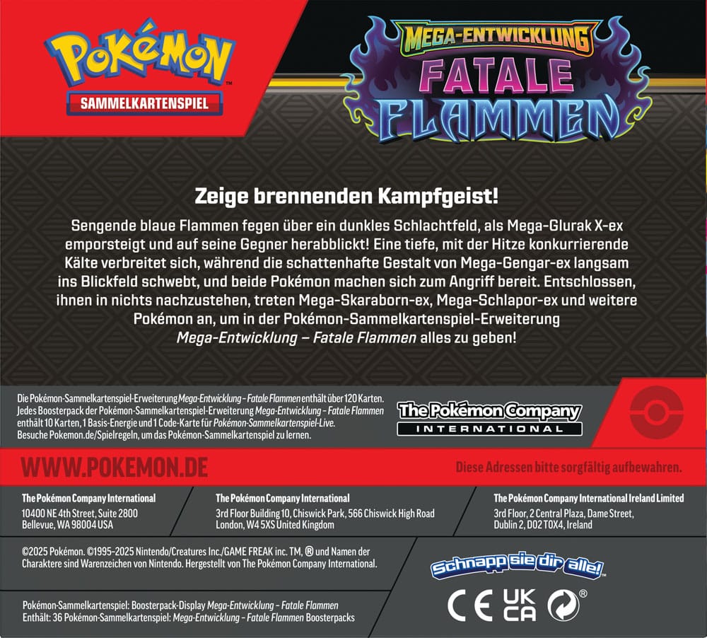 Pokémon TCG ME02 Fatale Flammen Booster Display (36) *Deutsche Version* Image 3