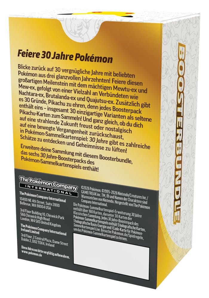 Pokemon TCG 30 Jahre Boosterbundle (Mewtu & Mew) *Deutsche Version* Image 2