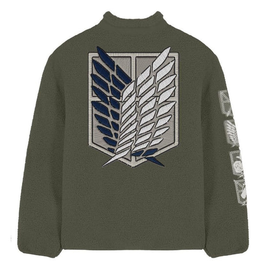 Attack On Titan Sherpa Jacke Logo Größe L Image 1