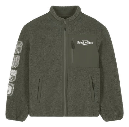Attack On Titan Sherpa Jacke Logo Größe M Image 2