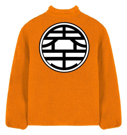 Dragon Ball Z Sherpa Jacke Goku Kanji Größe L Image 1