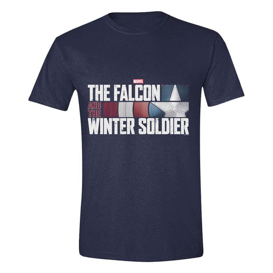 The Falcon and the Winter Soldier T-Shirt Action HR Logo Navy Größe XL Image