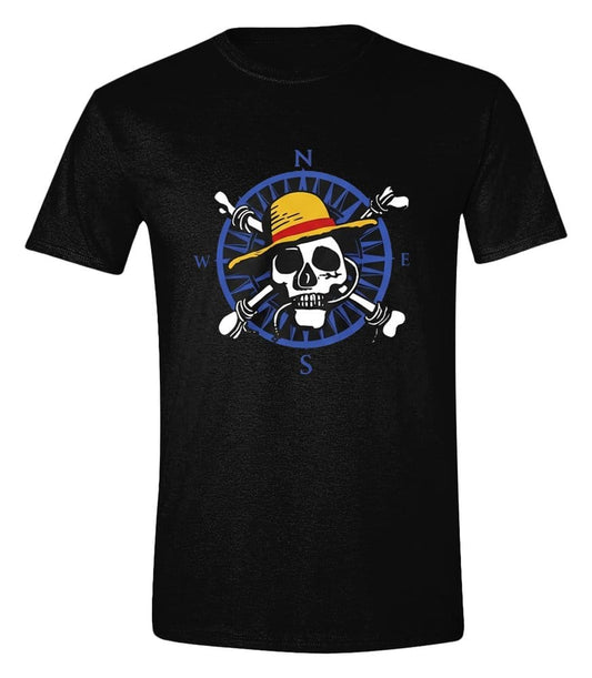 One Piece Live Action T-Shirt Greyscale Skull Größe S Image
