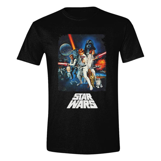 Star Wars A New Hope T-Shirt Retro Poster   Größe M Image