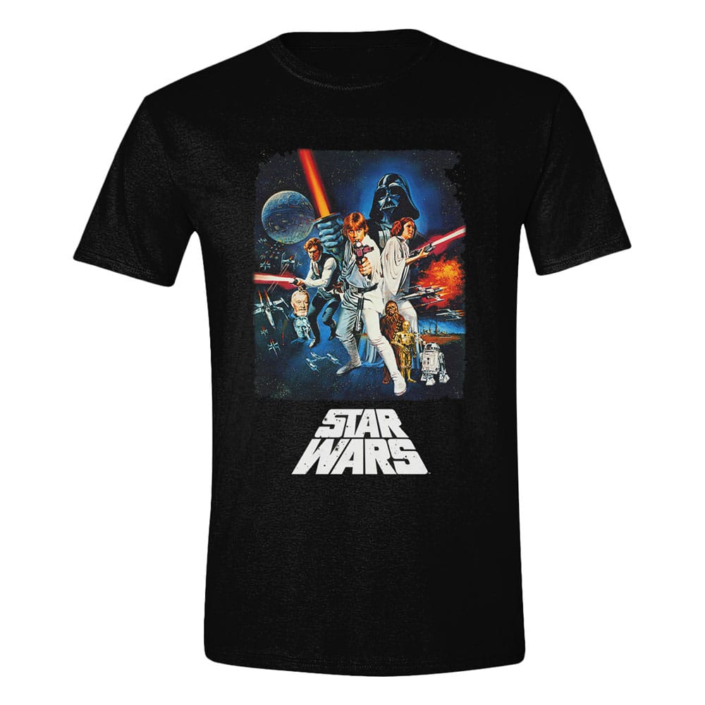 Star Wars A New Hope T-Shirt Retro Poster   Größe S Image