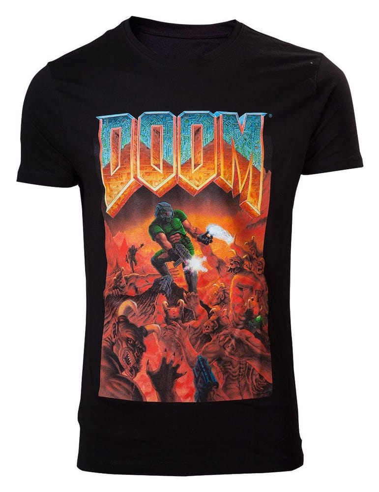 DOOM T-Shirt Classic Boxart Größe L Image