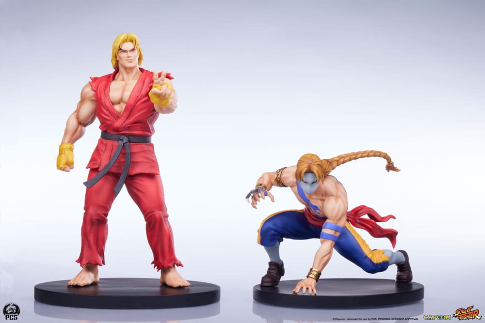 Street Fighter Street Jam Statuen 1/10 Ken & Vega Set Image 1