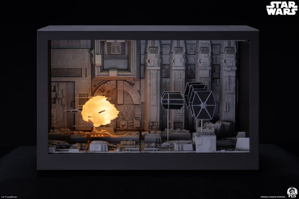 Star Wars Movie Moments Mini Scale Diorama Trench Run 23 cm Image 2