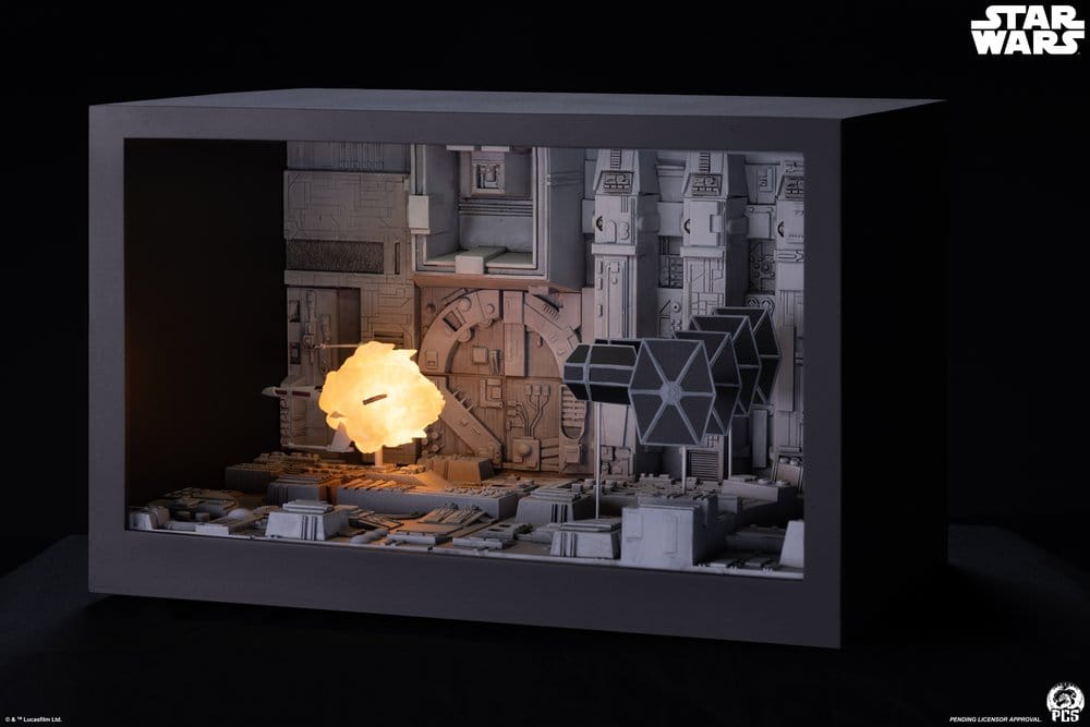 Star Wars Movie Moments Mini Scale Diorama Trench Run 23 cm Image 3