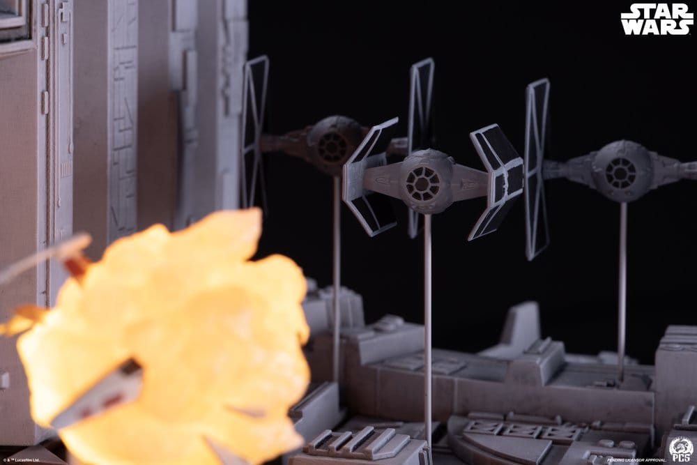 Star Wars Movie Moments Mini Scale Diorama Trench Run 23 cm Image 8