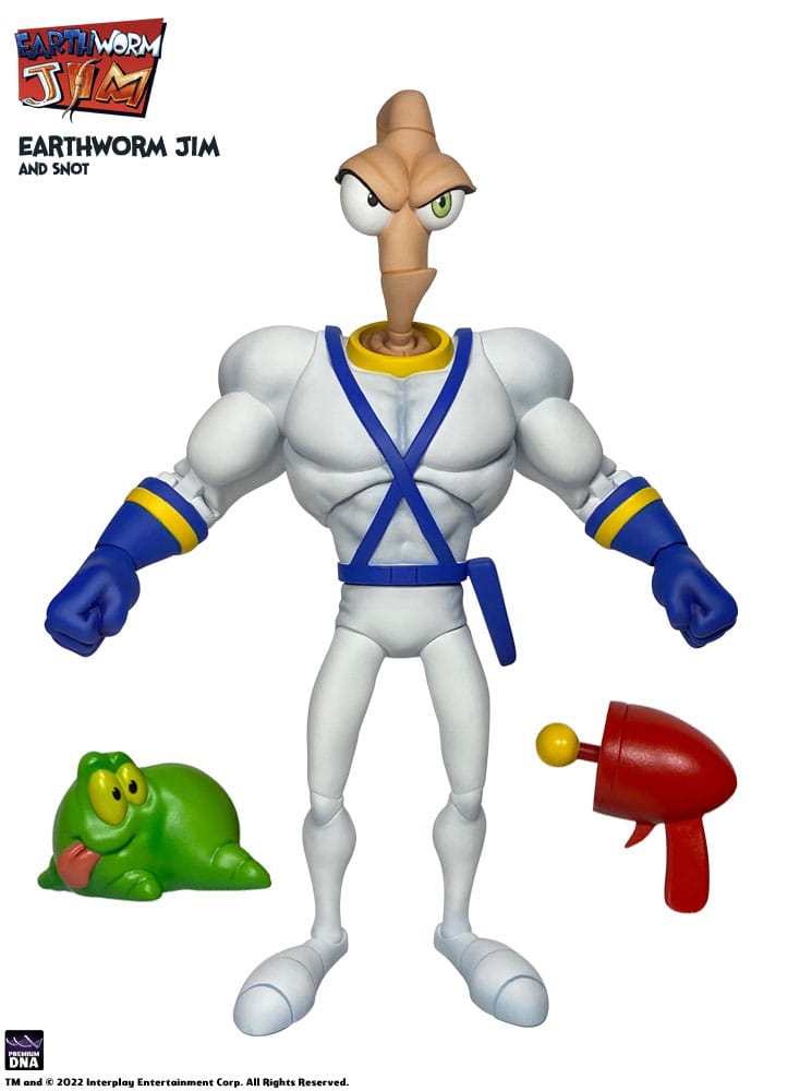 Earthworm Jim Actionfigur Wave 1: Earthworm Jim & Snot 15 cm Image 1