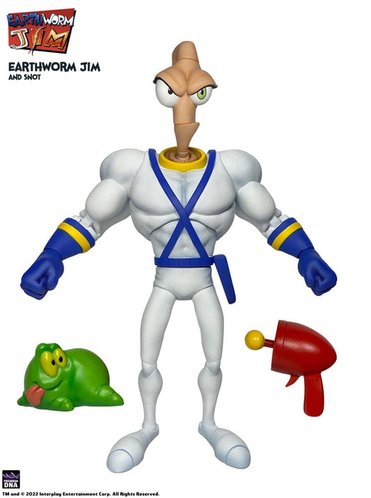 Earthworm Jim Actionfigur Wave 1: Earthworm Jim & Snot 15 cm Image 1