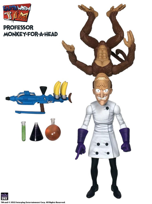 Earthworm Jim Actionfigur Wave 1: Professor Monkey-For-A-Head 28 cm Image 2