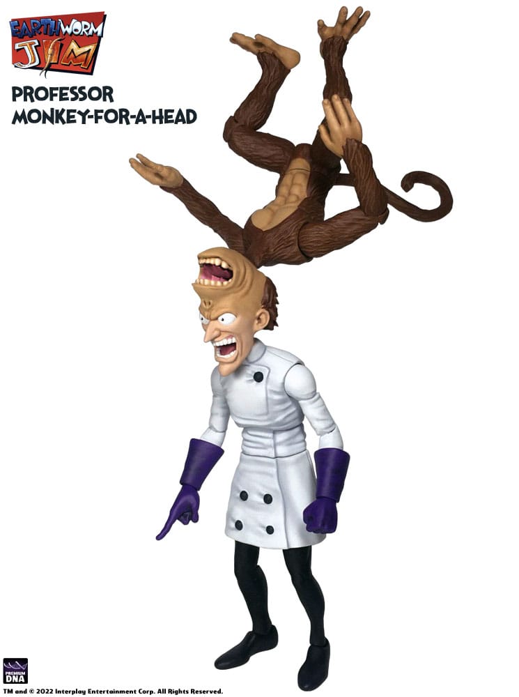 Earthworm Jim Actionfigur Wave 1: Professor Monkey-For-A-Head 28 cm Image 3