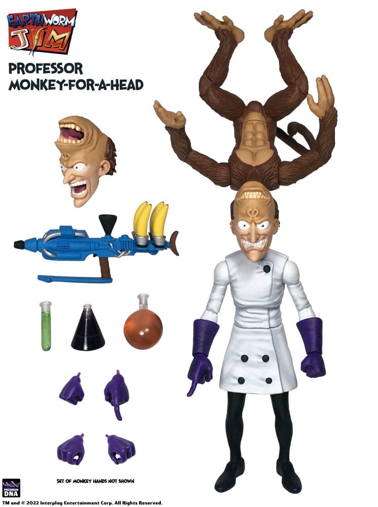Earthworm Jim Actionfigur Wave 1: Professor Monkey-For-A-Head 28 cm Image 6