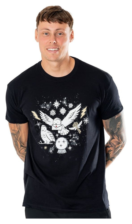 Harry Potter T-Shirt Hedwig Magical Xmas Größe L Image