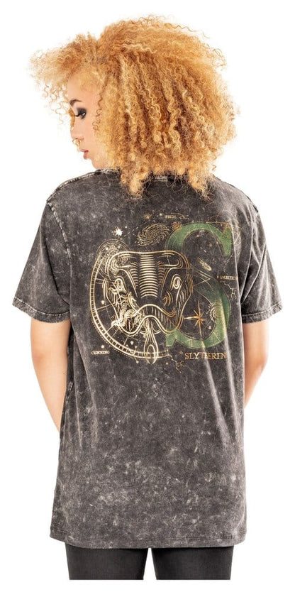 Harry Potter T-Shirt Slytherin Acid Wash Größe M Image 1