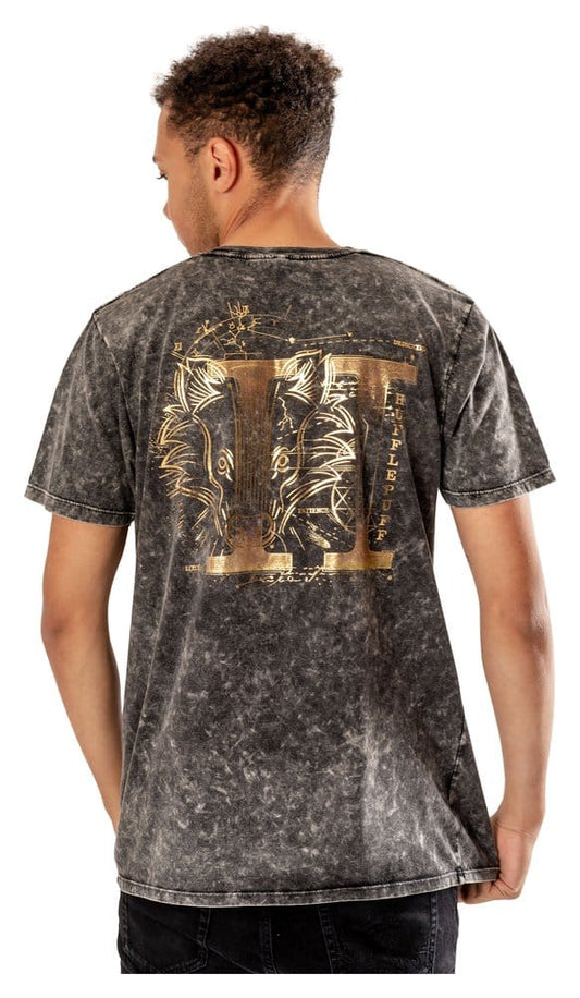 Harry Potter T-Shirt Hufflepuff Acid Wash Größe S Image 1