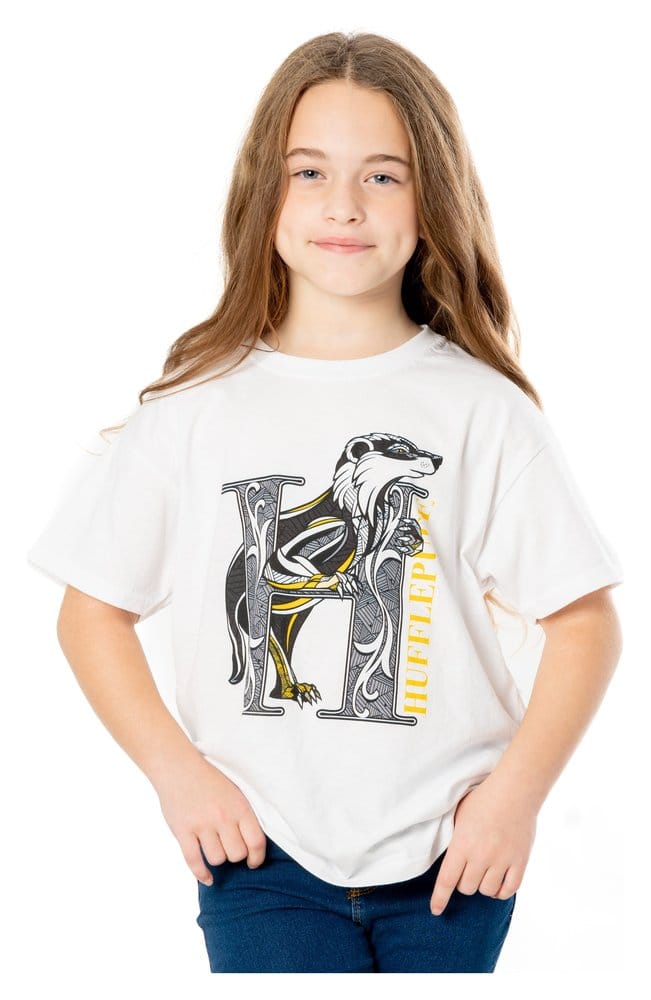Harry Potter Kids T-Shirt Hufflepuff Mosaic Größe 5-6 Image