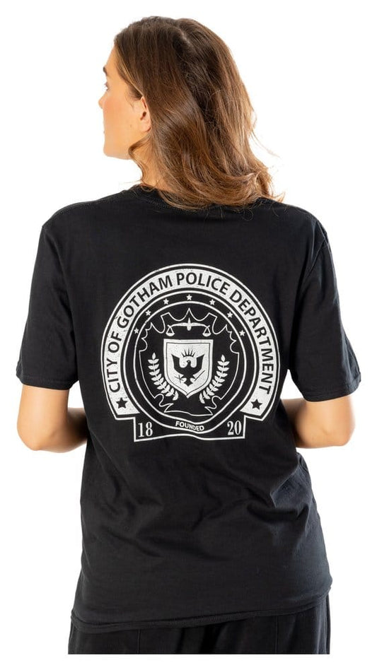 Batman T-Shirt Arkham City GCPD Front Back Größe XL Image 1