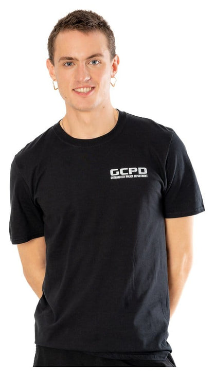 Batman T-Shirt Arkham City GCPD Front Back Größe S Image 3