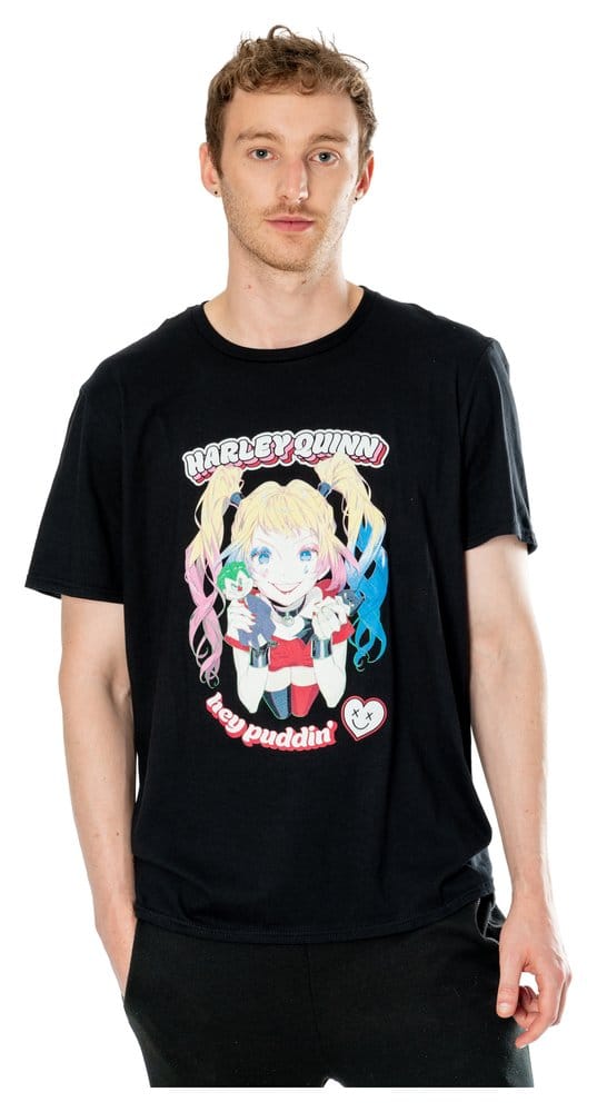 DC T-Shirt Harley Quinn Anime Puddin' Größe L Image 1