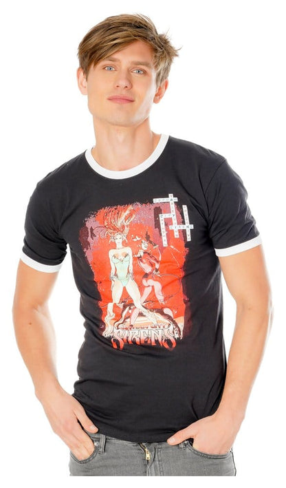 Gotham City Sirens T-Shirt Crossword Black Ringer Größe XL Image 1