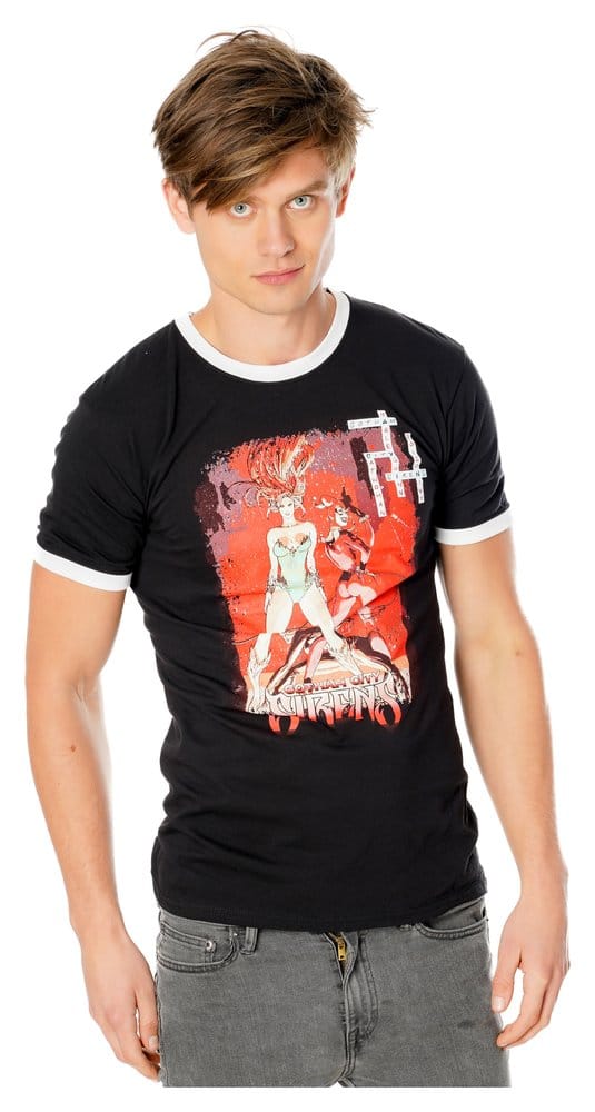 Gotham City Sirens T-Shirt Crossword Black Ringer Größe XL Image 2