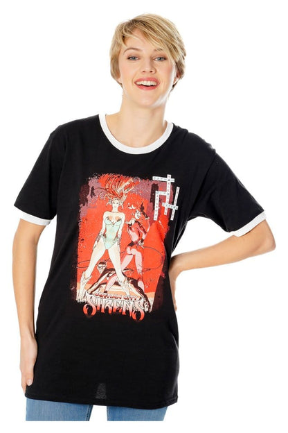Gotham City Sirens T-Shirt Crossword Black Ringer Größe M Image 4