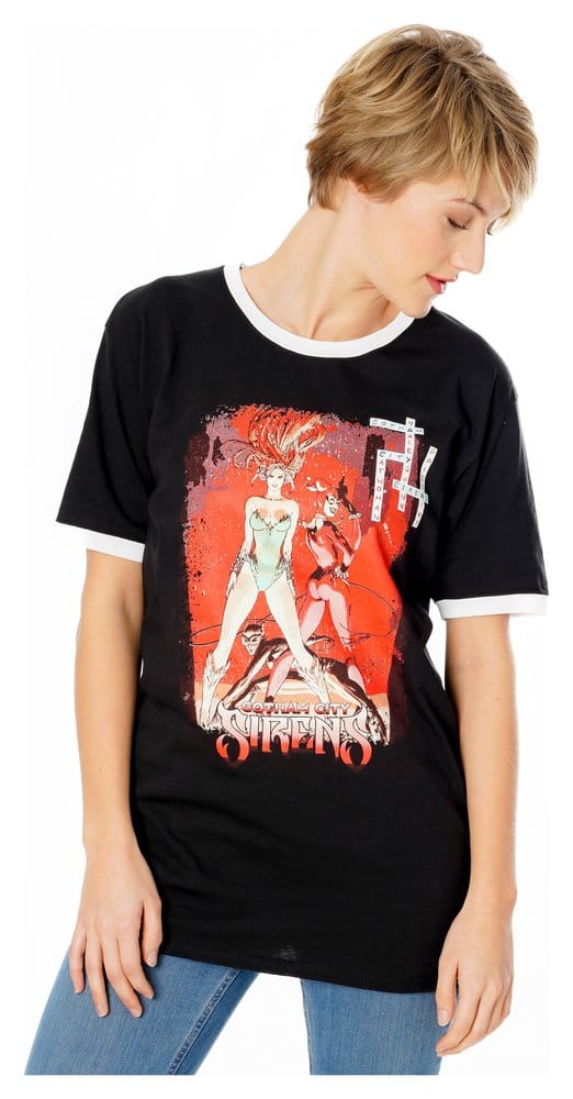 Gotham City Sirens T-Shirt Crossword Black Ringer Größe S Image 5
