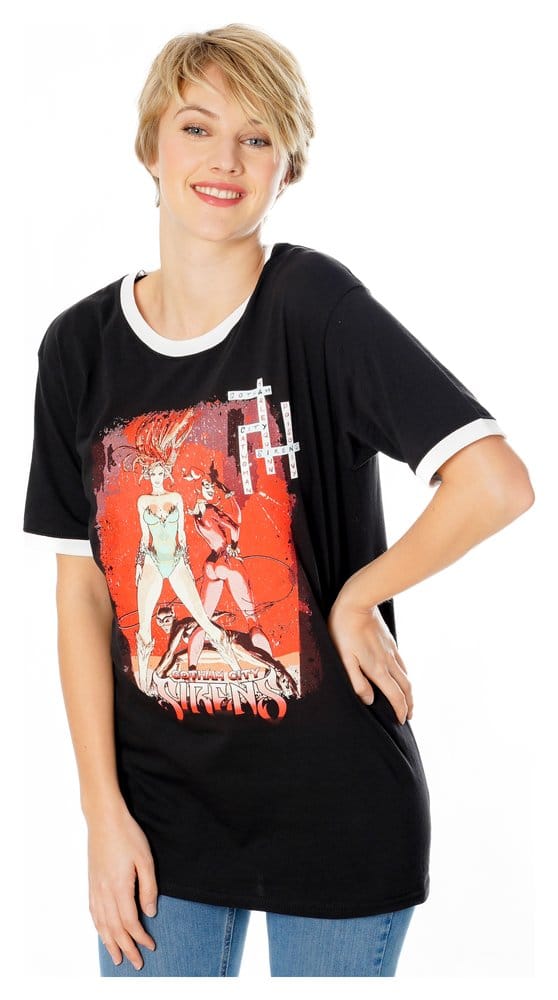 Gotham City Sirens T-Shirt Crossword Black Ringer Größe S Image 6