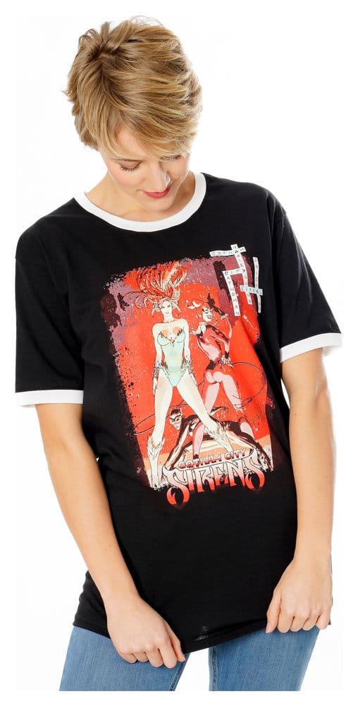 Gotham City Sirens T-Shirt Crossword Black Ringer Größe S Image 7